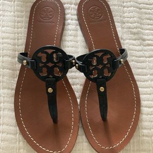Tori Burch MINI logo sandals.